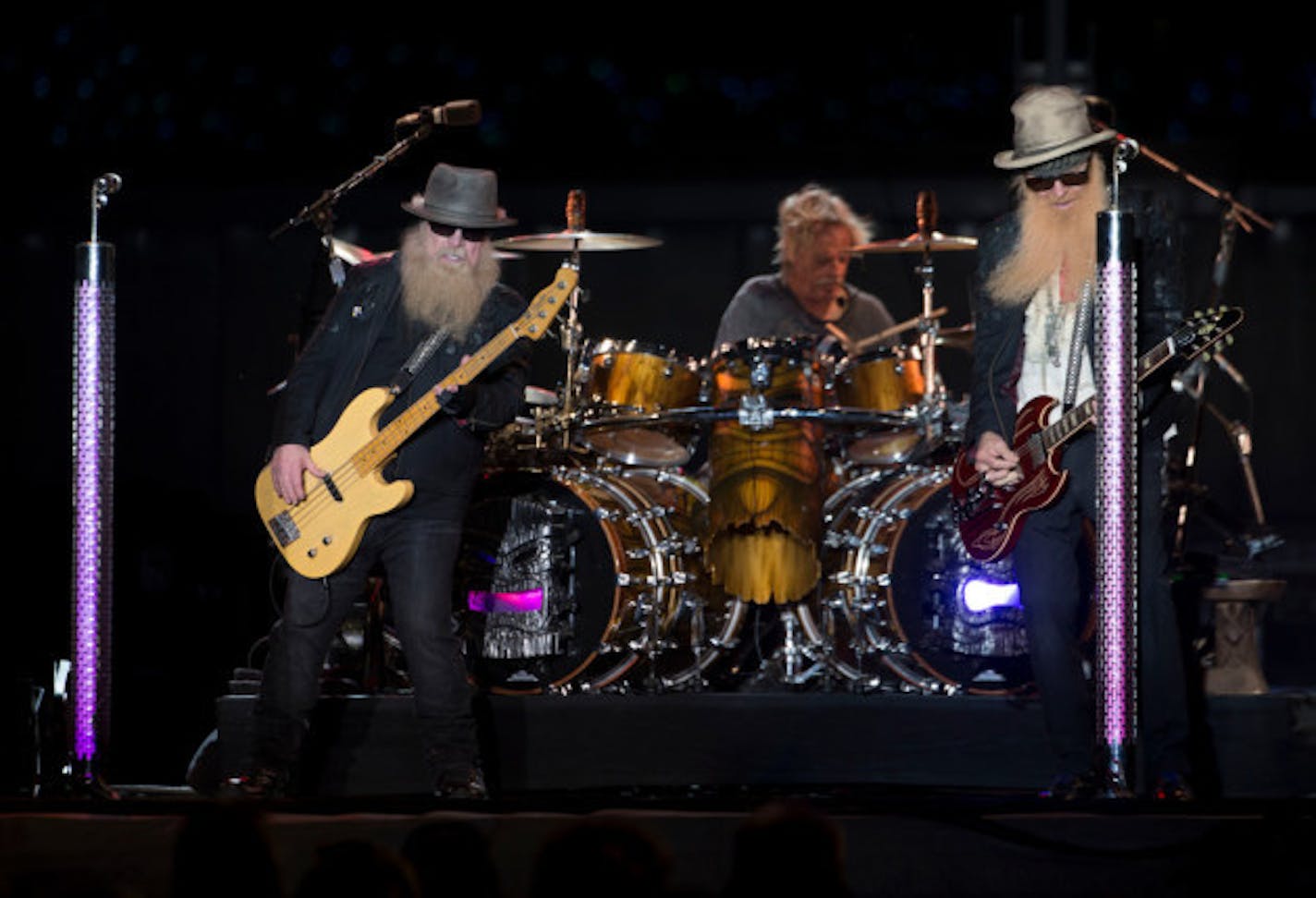 ZZ Top headlined the opening concert at Treasure Island Casino's amphitheater last summer. / Alex Kormann, Star Tribune