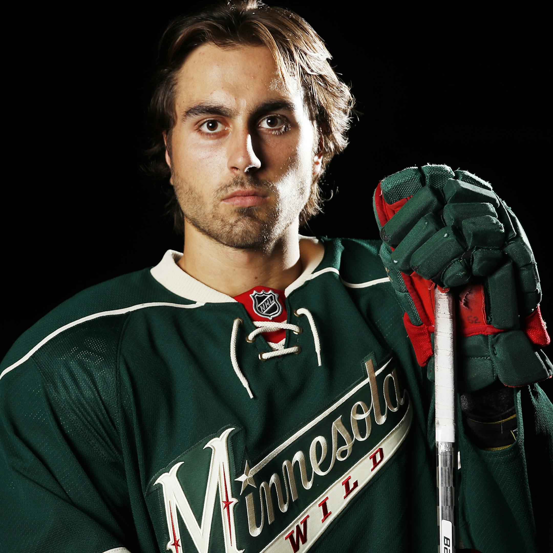 Alex Tuch right wing for the Wild Wednesday September 22 ,2016 in St. Paul MN. ] Wild media day. Jerry Holt / jerry. Holt@Startribune.com ORG XMIT: MIN1609221511441833