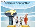 Sack cartoon: Opening ceremonies