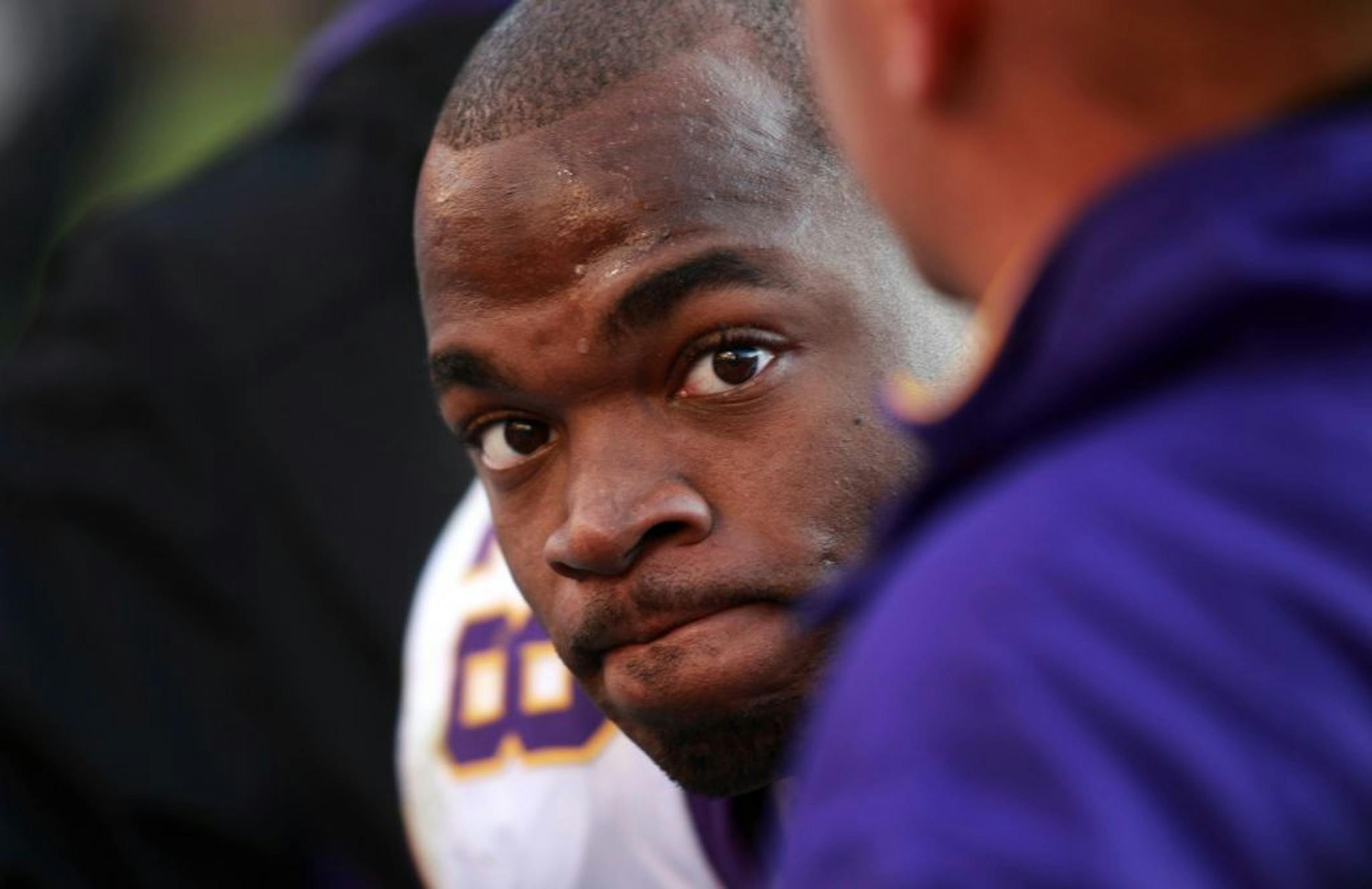 Adrian Peterson is disputing accounts that led to his arrest.