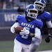 Woodbury wide receiver Quentin Cobb-Butler (8) returned a kick for a first-quarter touchdown and a quick start. Friday, Sept. 23, 2022 at Woodbury Hig