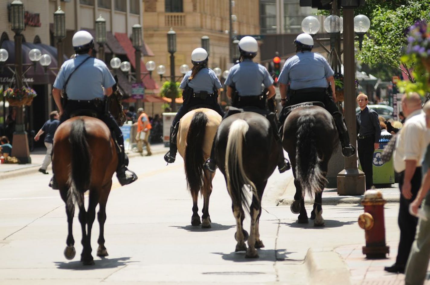 Law enforcement officials came to Nicollet Mall last month to talk about tools and resources being used to keep downtown Minneapolis safe this summer.