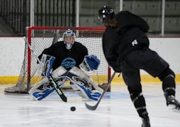 Whitecaps goalie Amanda Leveille, shown during practice in 2022, has returned from an injury.