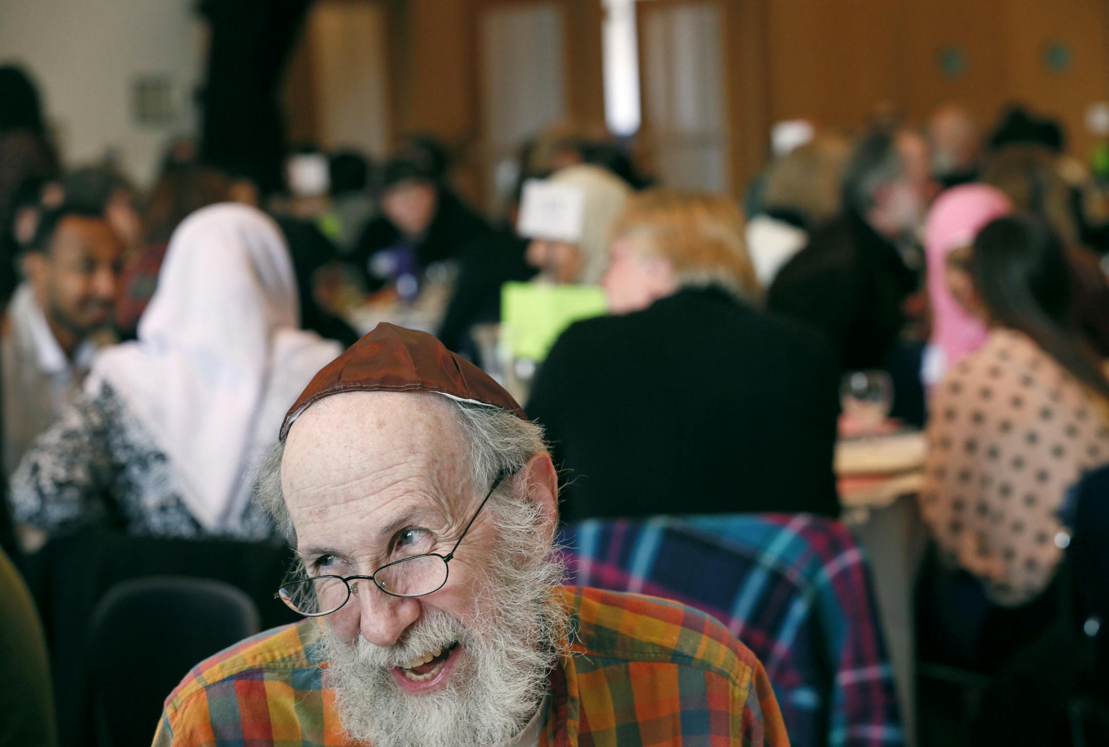 Henry Lippman of St. Paul attended the 11th annual Immigrant Freedom Seder at Mount Zion Temple Sunday March, 17, 2013 in St. Paul, MN. ] JERRY HOLT ‚Ä¢ jerry.holt@startribune.com