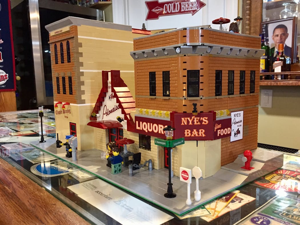 Jeff Esler built a replica of Nye's with 1,000 Legos.