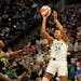 Minnesota Lynx forward Napheesa Collier (24) shot over Indiana Fever center players Teaira McCowan (15) during the quarter of the Lynx 90-80 win at th