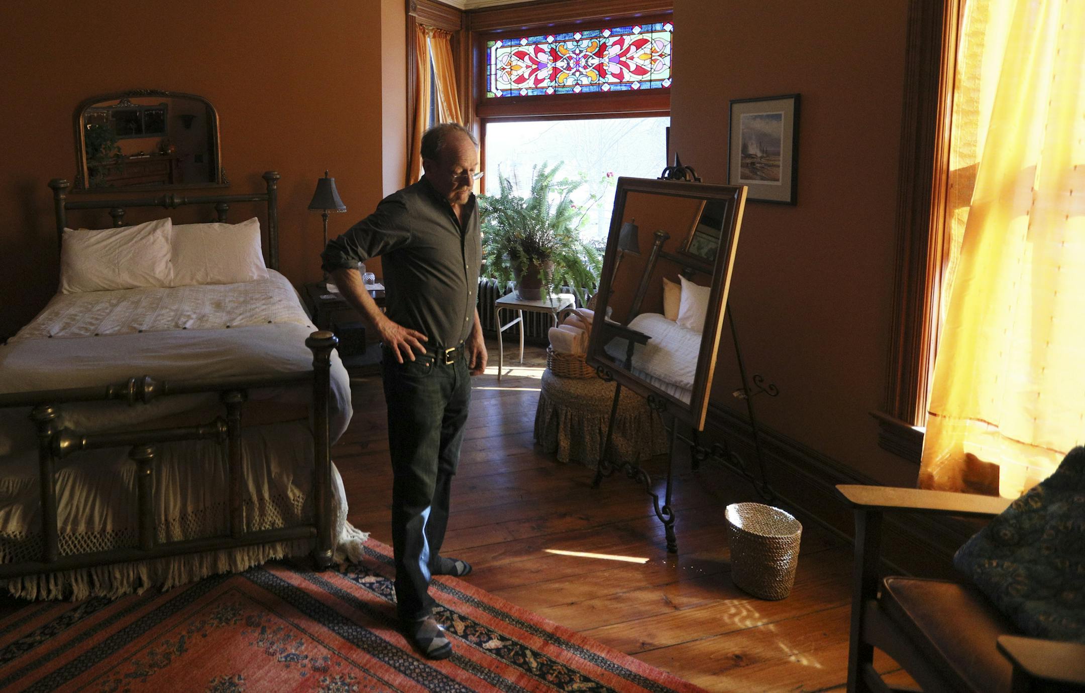 Holding a murder mystery themed New Year's Eve party now threatens the future of Scott Kramer's B&B in St. Paul's historic Dearing Mansion. ] BRIAN PETERSON ï brian.peterson@startribune.com
St. Paul, MN 03/14/18