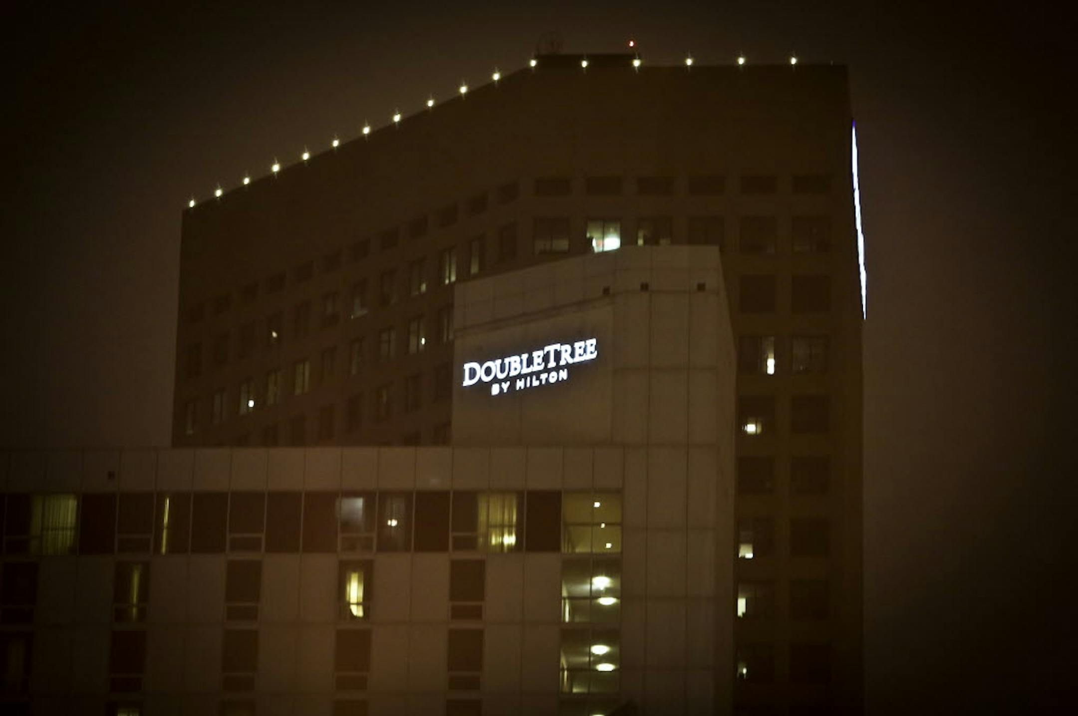 The DoubleTree by Hilton hotel in downtown St. Paul.