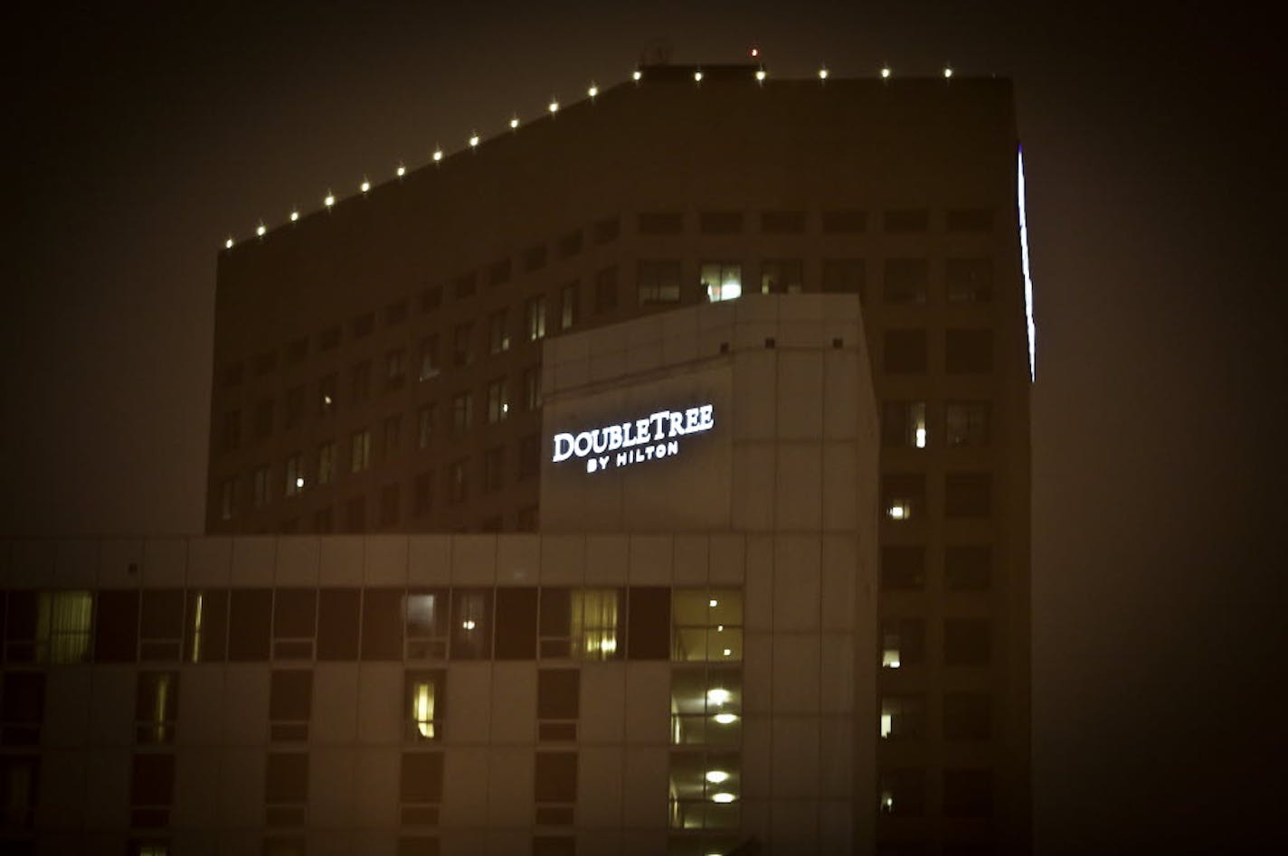 The DoubleTree by Hilton hotel in downtown St. Paul.