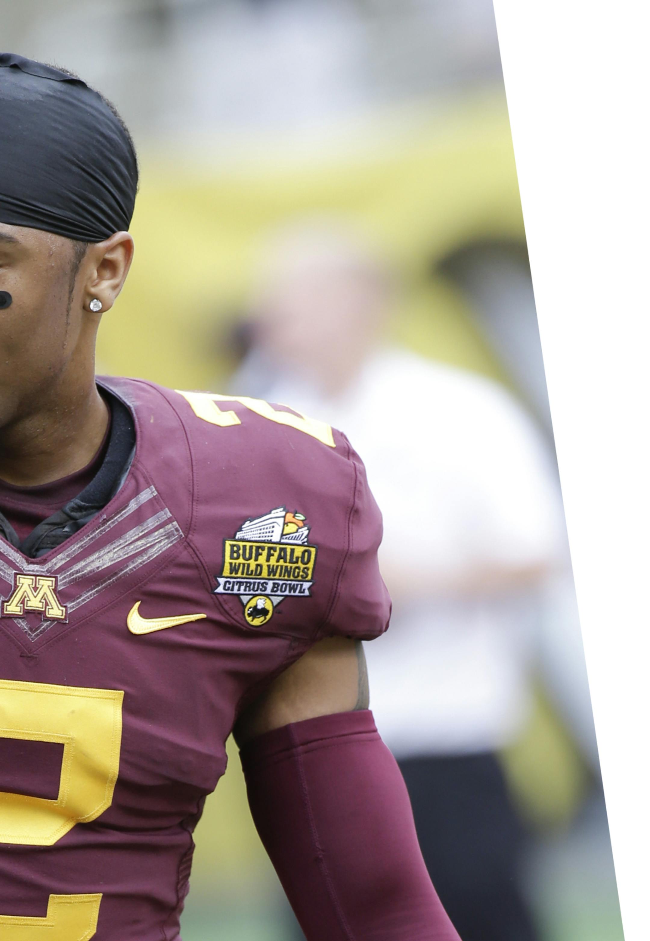 Minnesota defensive back Cedric Thompson (2) warms up before the Citrus Bowl NCAA college football game against Missouri in Orlando, Fla., Thursday, Jan. 1, 2015. (AP Photo/John Raoux) ORG XMIT: FLJR1