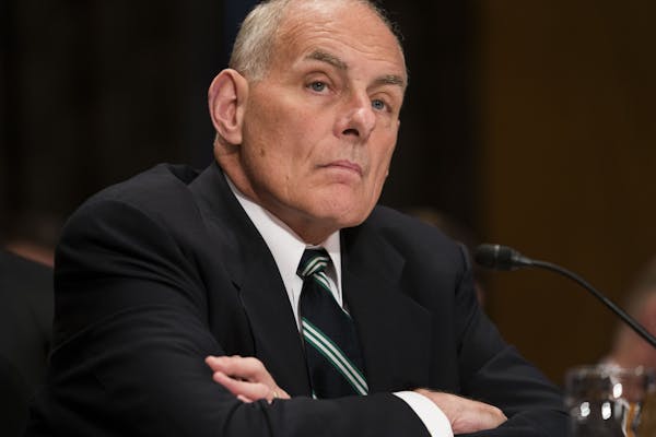 FILE -- Then Homeland Security Secretary John Kelly, who is now White House chief of staff, appears before a Senate committee on Capitol Hill in Washi