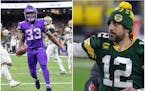 Dalvin Cook and Aaron Rodgers.