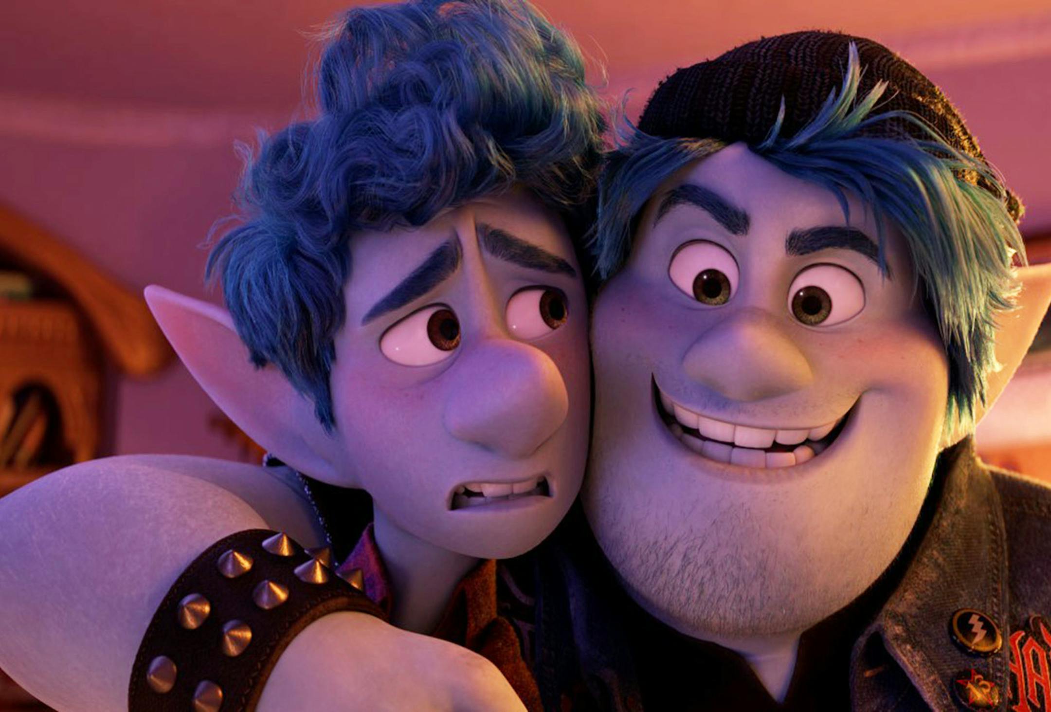 Chris Pratt and Tom Holland on their brotherly bond in 'Onward.' (Pixar/TNS) ORG XMIT: 1596376