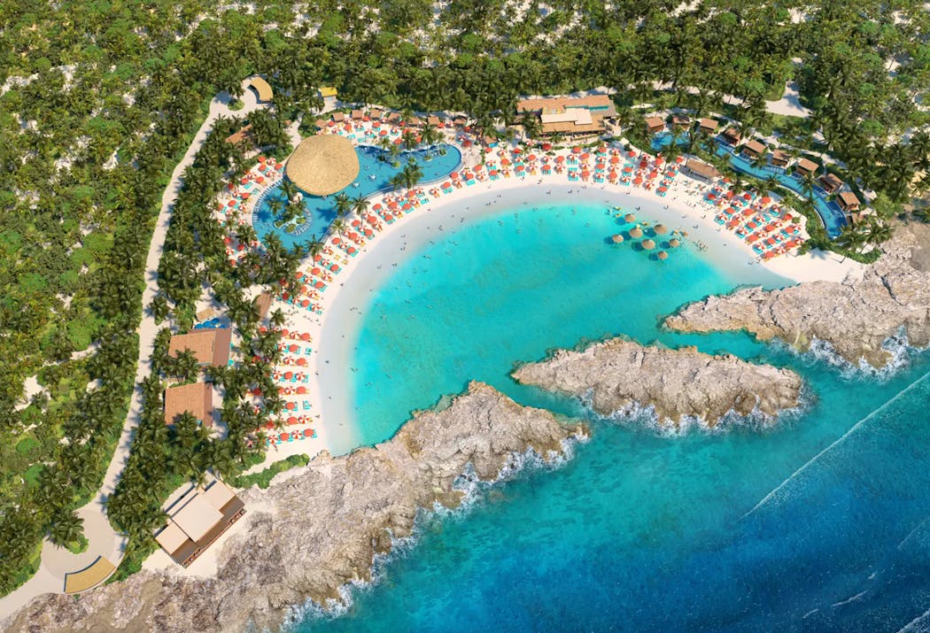 The adults-only Hideaway Beach will open to cruisers visiting Royal Caribbean’s private island Perfect Day at CocoCay.