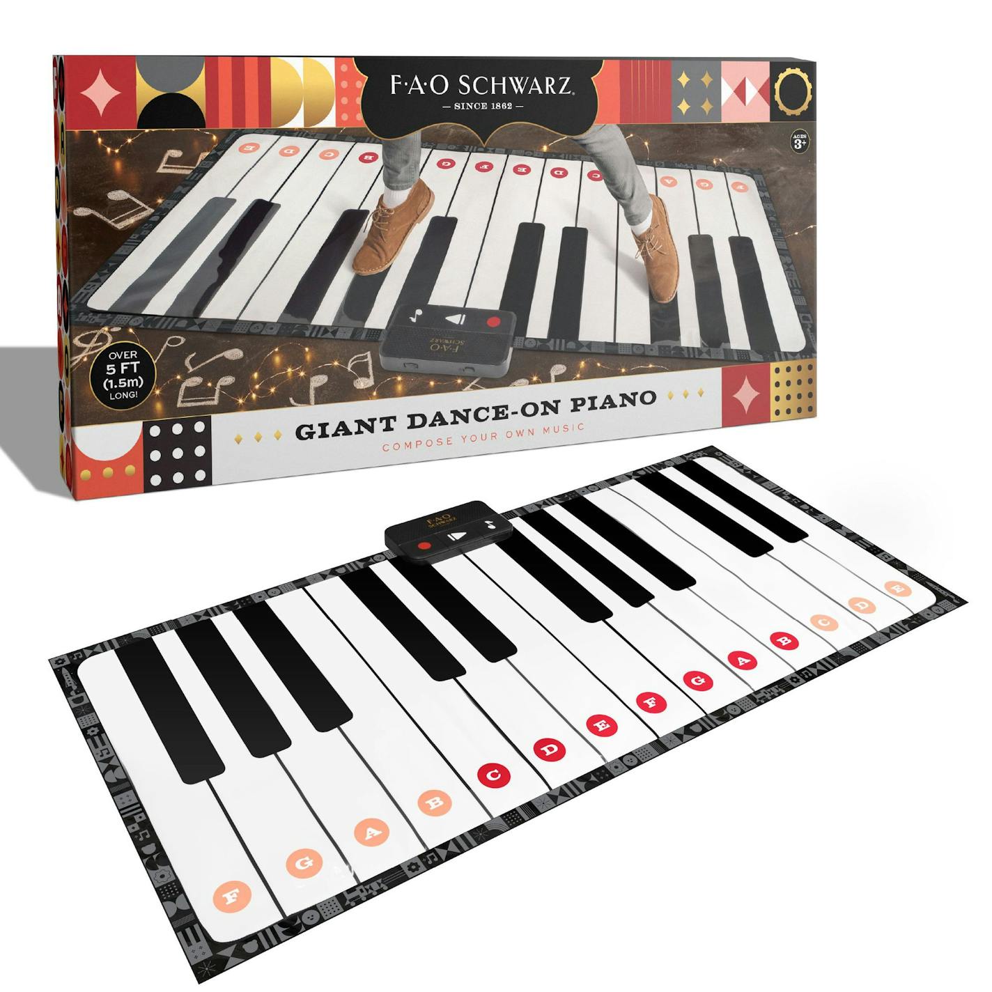 The FAO Schwarz giant piano dance mat with be an exclusive holiday toy as part of partnership with Target Photo courtesy Target