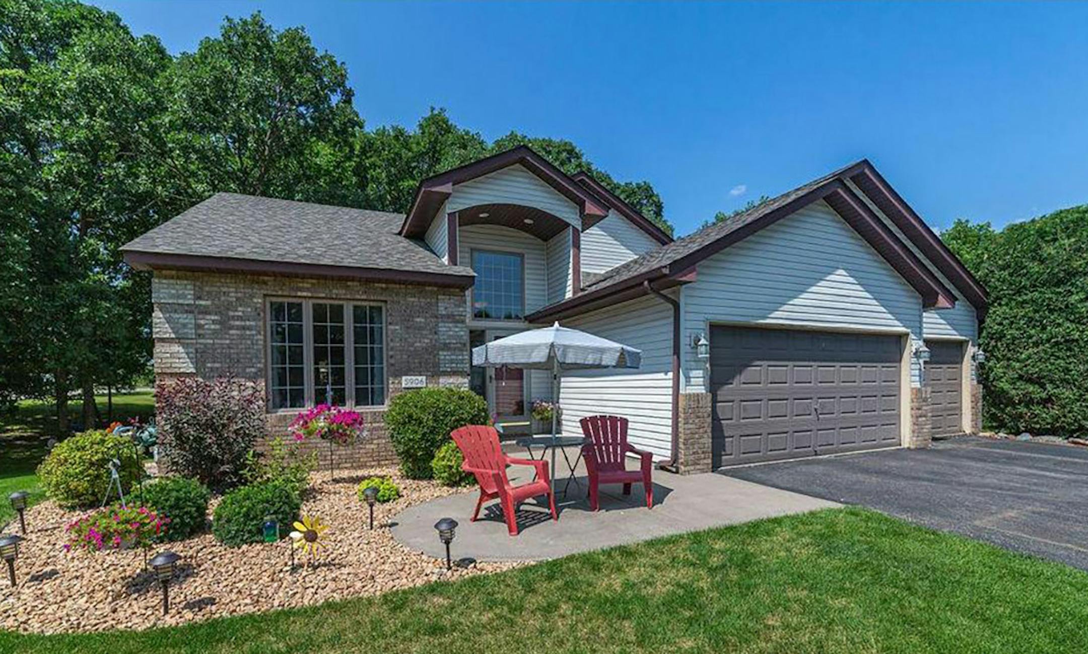 Ramsey
Built in 1997, this three-bedroom, three-bedroom house has 2,600 square feet and features two bedrooms on the upper level, vaulted ceilings, fireplace, hardwood floors, formal dining room, eat-in kitchen, full finished basement, deck and patio. Listed by Stacy Kelly, Keller Williams Classic Realty, 763-227-9816.