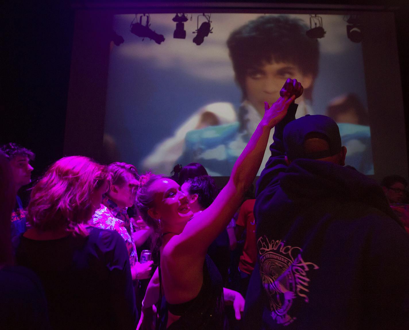 A huge crowd came out for a Prince all night dance party at First Avenue on Thursday night, April 21, 2016. ] RENEE JONES SCHNEIDER * reneejones@startribune.com ORG XMIT: MIN1604220941342110