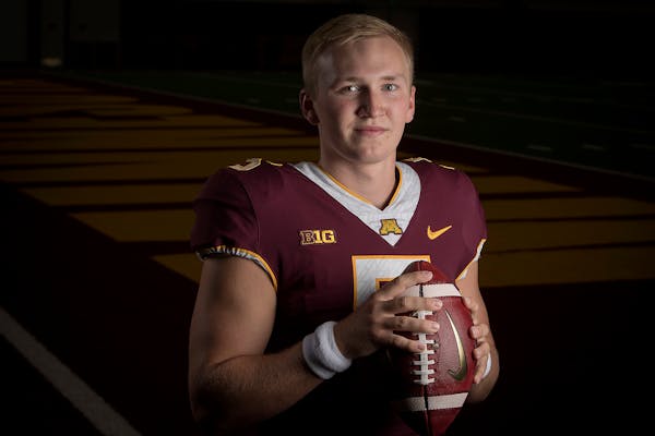 Gophers true freshman Zack Annexstad made an eight-month climb up the depth chart and earned the starting quarterback job for the Aug. 30 season opene