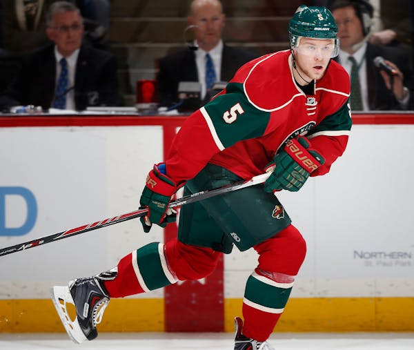 Wild defenseman Christian Folin returns for the first time in eight games on Tuesday night from a sprained MCL.