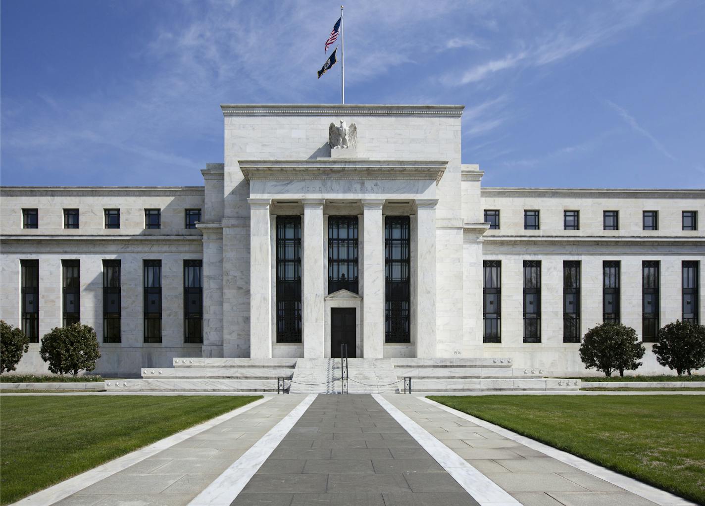 The U.S. Federal Reserve Bank Building, home to the Board of Governors of the Federal Reserve System, is seen in Washington, Friday, April 25, 2014. Often referred to as &#xec;the Fed,&#xee; it is the nation&#xed;s central banking system and sets monetary policy for the United States. (AP Photo/J. Scott Applewhite)