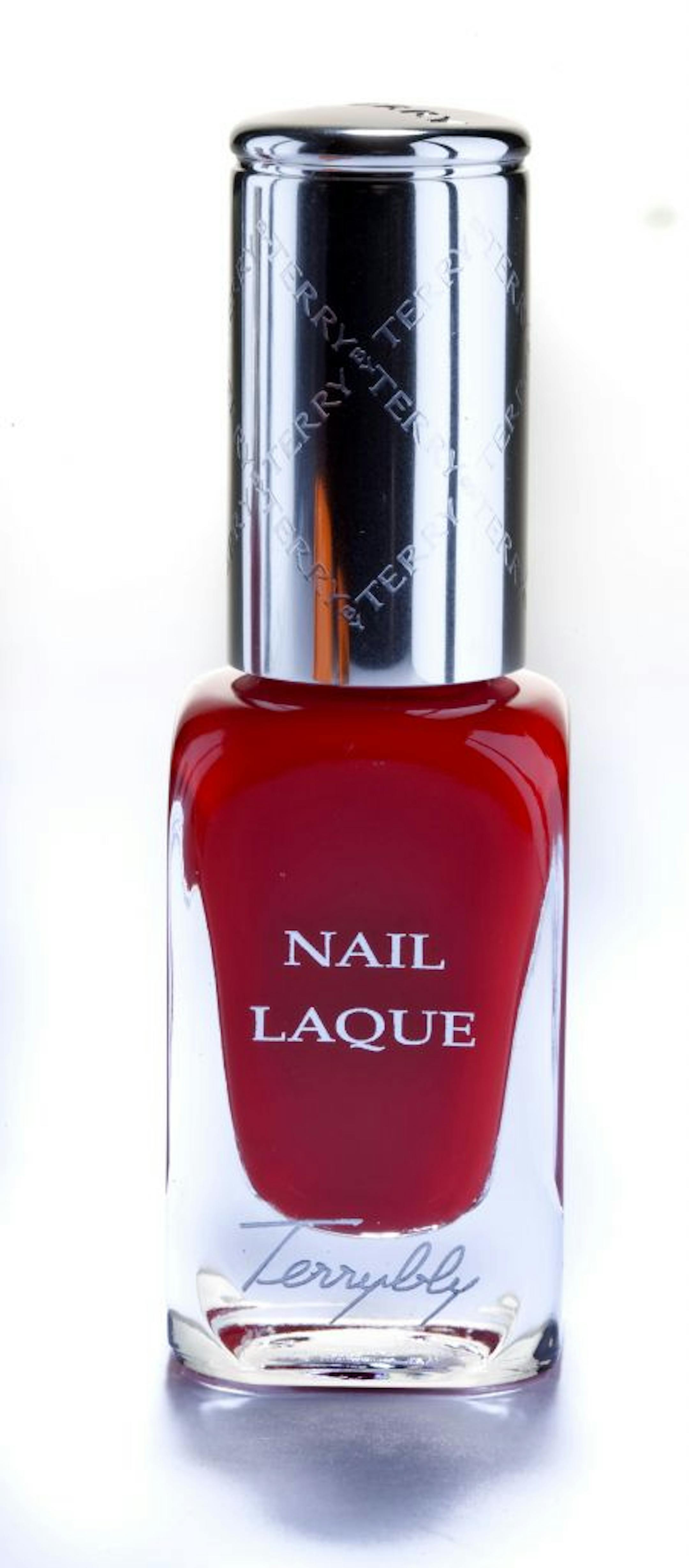 By Terry�s Nail Laque Terrybly, Trafalgar Red $30, 0.33 ounce, Barneys, barneys.com.