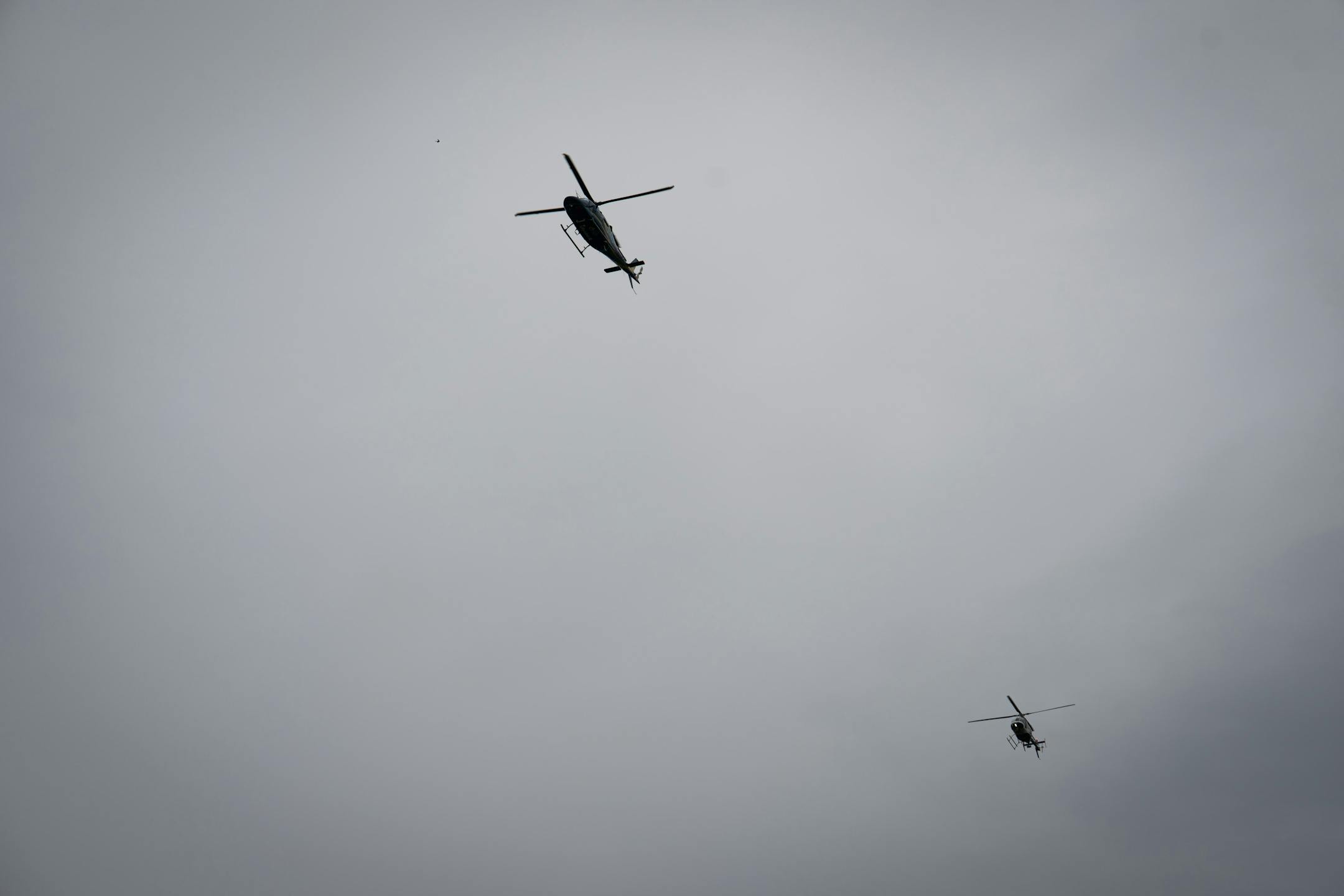 Wisconsin State Patorl helicopters flew over the ceremony.