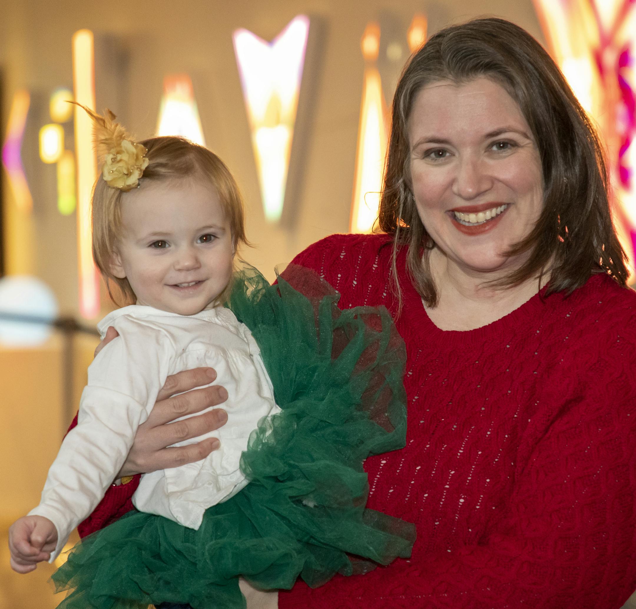 Lisa Beth Lentini with Lillian at the 2019 Stages Theatre Snow Ball [ Special to Star Tribune, photo by Matt Blewett, Matte B Photography, matt@mattebphoto.com, Stages Theatre, Snowball, Elf Jr., Hopkins, Minnesota, Dec. 7, 2019, 1010220592 FACE011220 Lillian Walker, just wanted 1st name.