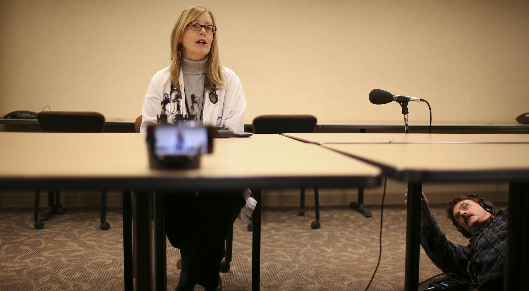 One of thje cardiologists who treated Rybak, Dr. Elizabeth Grey of the Minneapolis Heart Institute, spoke at a news conference Sunday afternoon.