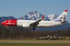 Norwegian Air Shuttle landing in Salzburg, Austra. big.ben.king@gmail.com