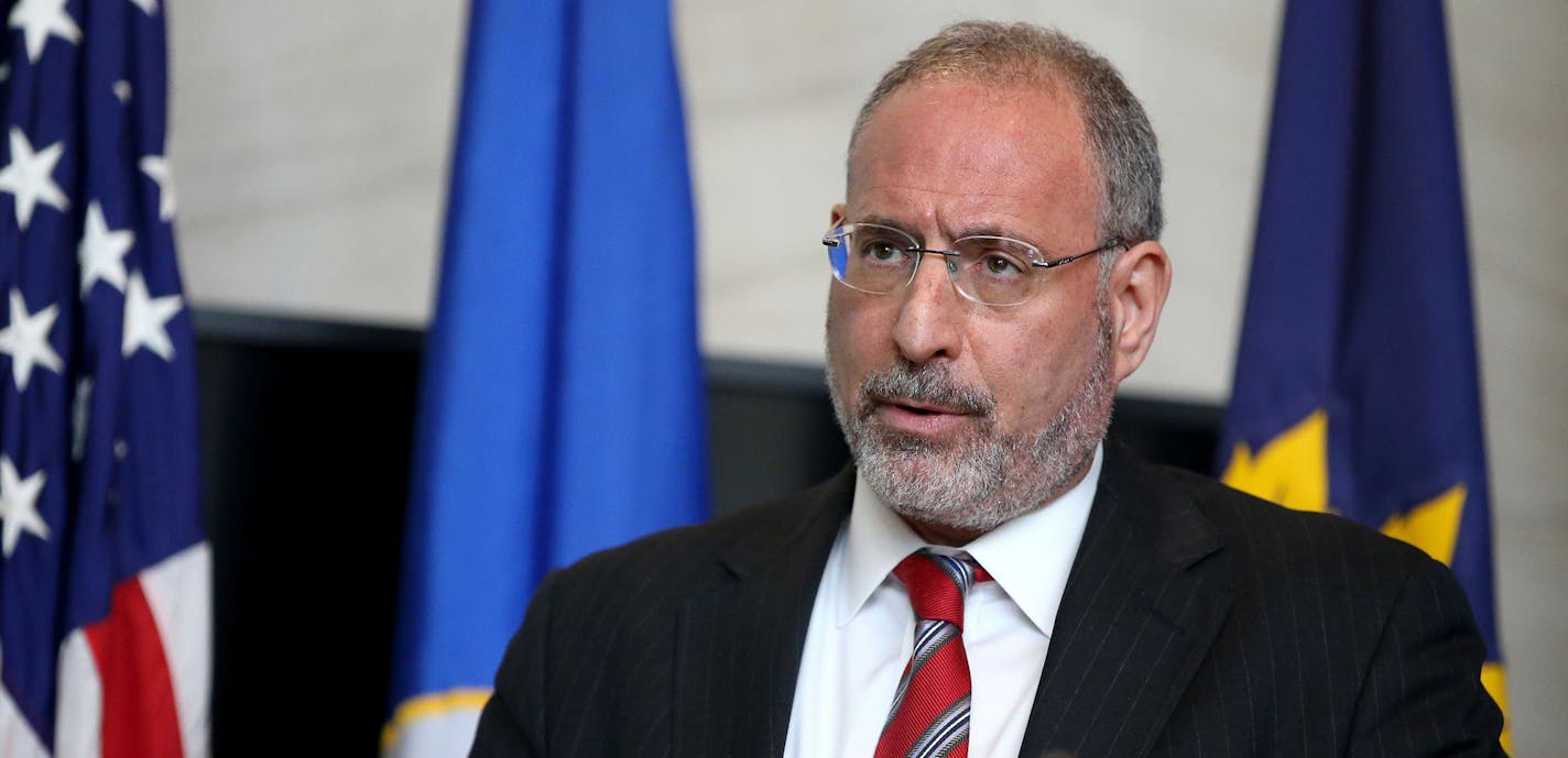 U.S. Attorney Andrew Luger announced that no federal criminal civil rights charges will be filed against the Minneapolis Police Department in the Nov. 15, 2015, shooting of Jamar Clark during a press conference Wednesday, June 1, 2016, at the FBI local headquarters in Brooklyn Center MN.](DAVID JOLES/STARTRIBUNE)djoles@startribune The Feds are expected to announce the results of their civil rights investigation of last November's police shooting of Jamar Clark. ORG XMIT: MIN1606011300331827