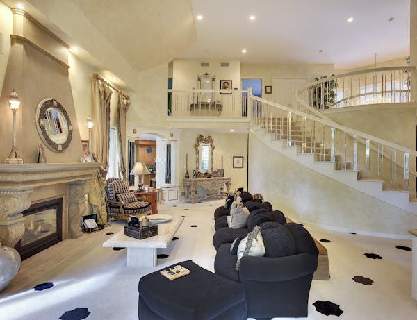 Formal living area of Kirby Puckett's house.