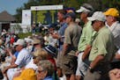 The 3M Open will be played at the TPC Twin Cities course in Blaine starting next year. Fans gathered at the ninth green to watch the event when it was