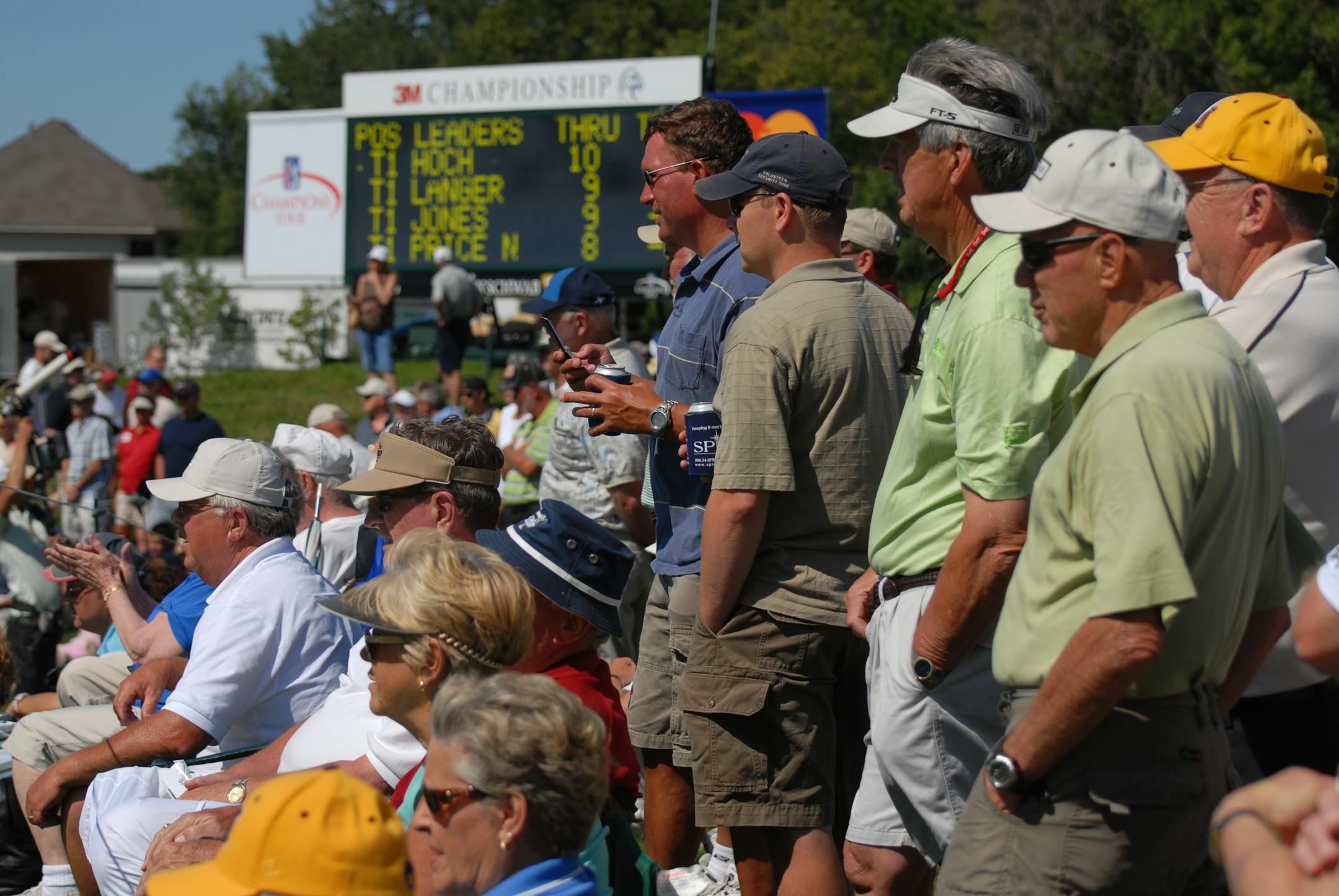 The 3M Open will be played at the TPC Twin Cities course in Blaine starting next year. Fans gathered at the ninth green to watch the event when it was part of the Champions Tour for older golfers.