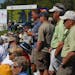 The 3M Open will be played at the TPC Twin Cities course in Blaine starting next year. Fans gathered at the ninth green to watch the event when it was