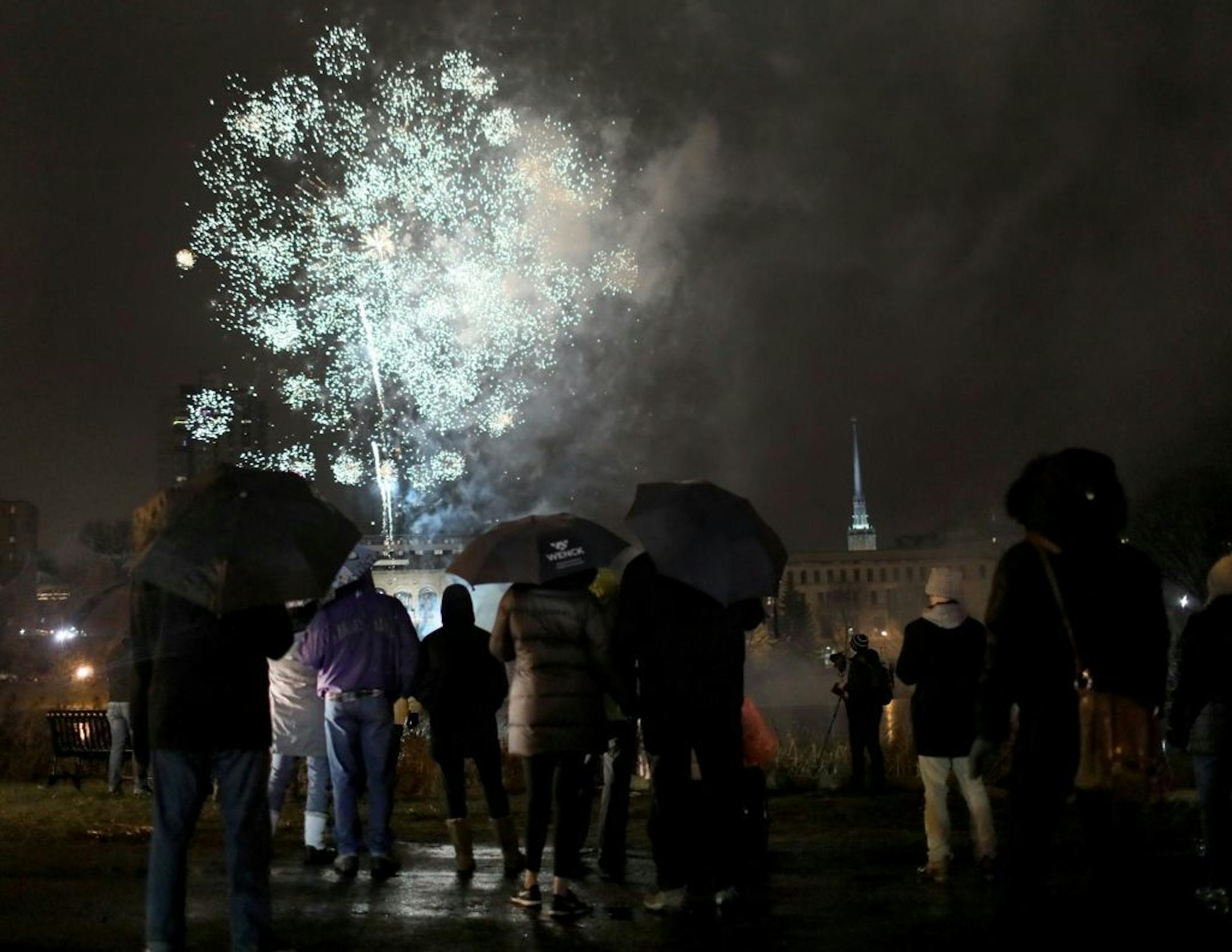 Holidazzle kicked off at Friday night with fireworks that filled the sky.