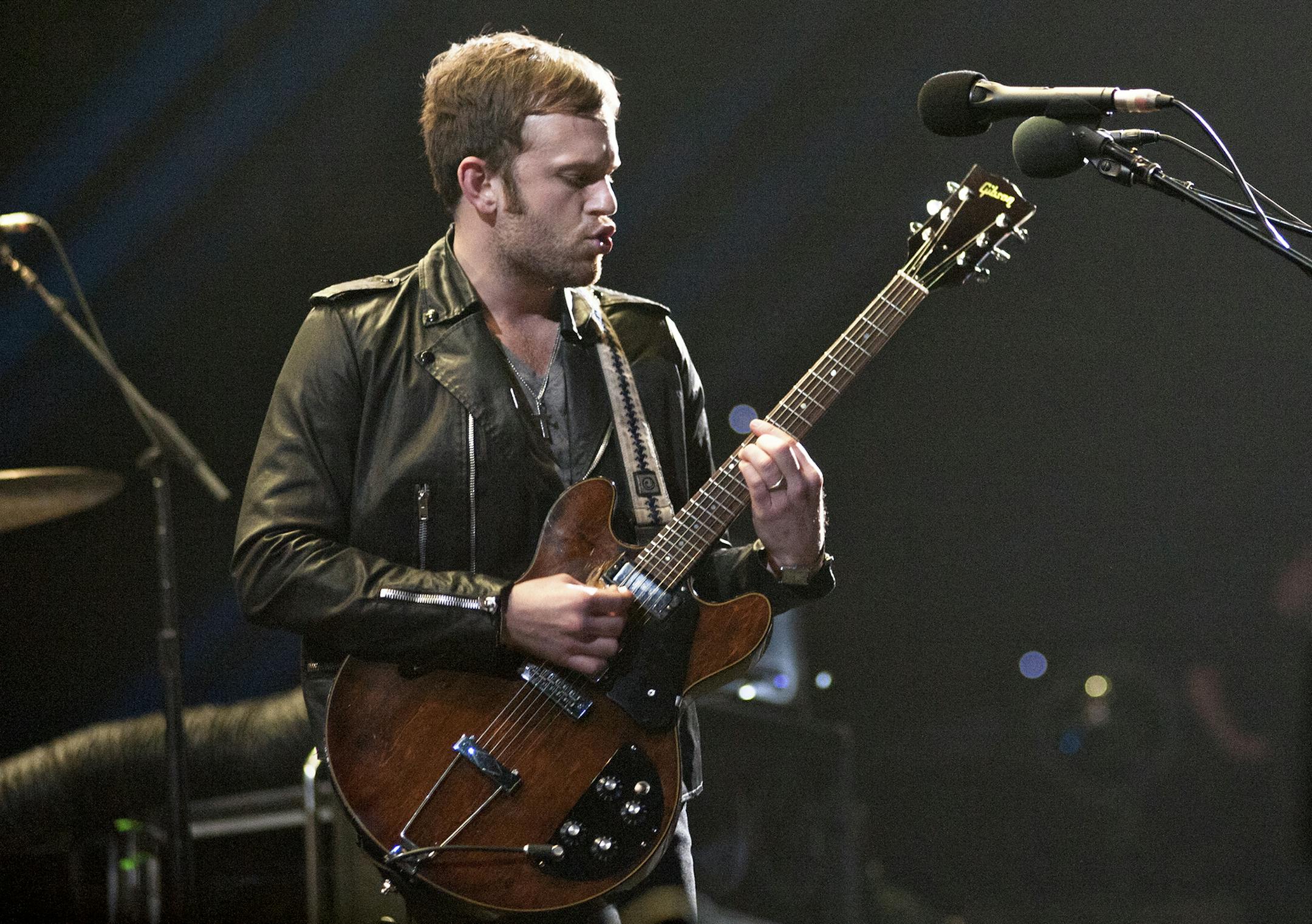 Caleb Followill was front and center with Kings of Leon at the half-full Target Center on Thursday, but he barely moved while on stage.