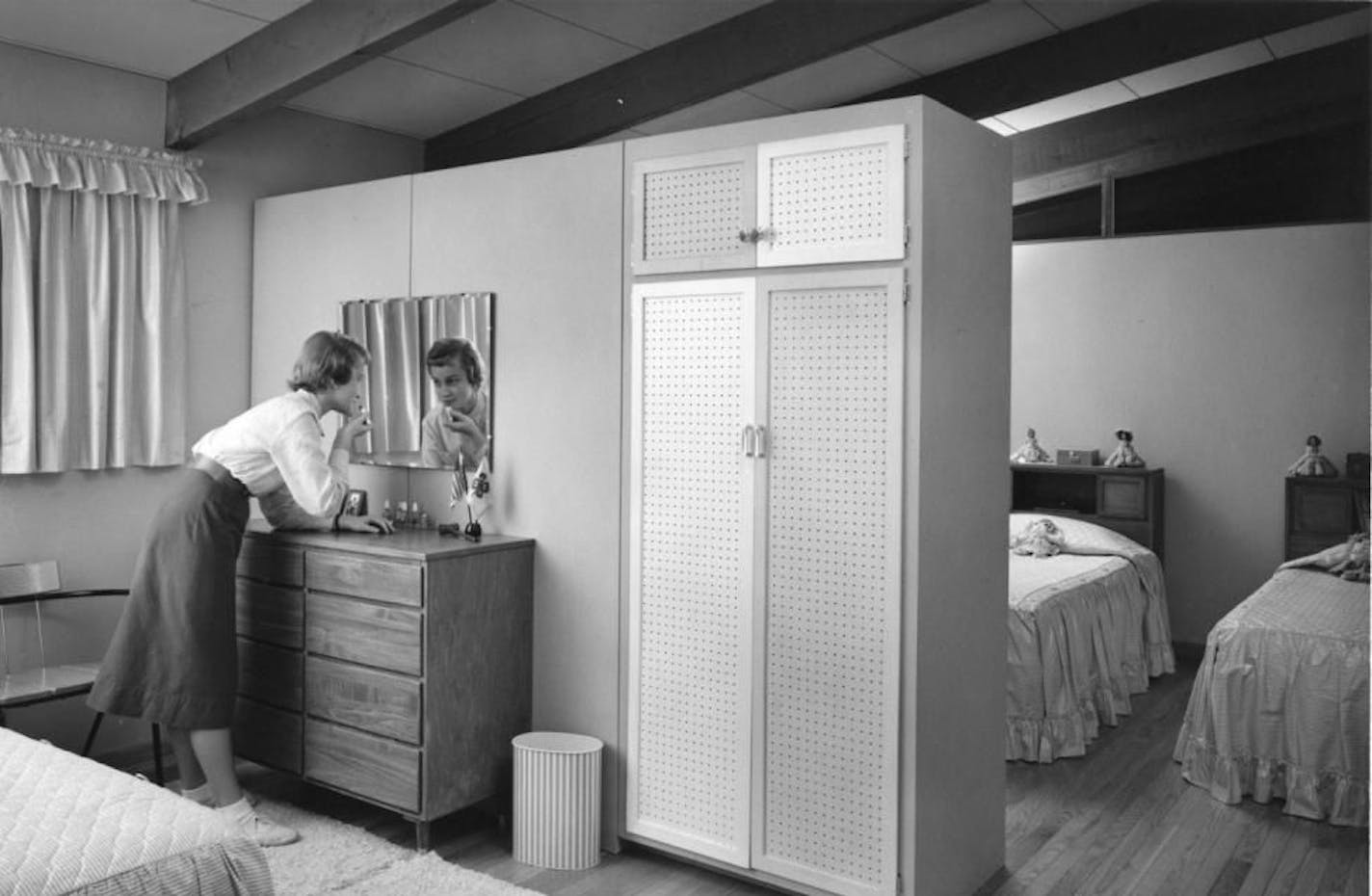 Girls' bedroom in the Davies home