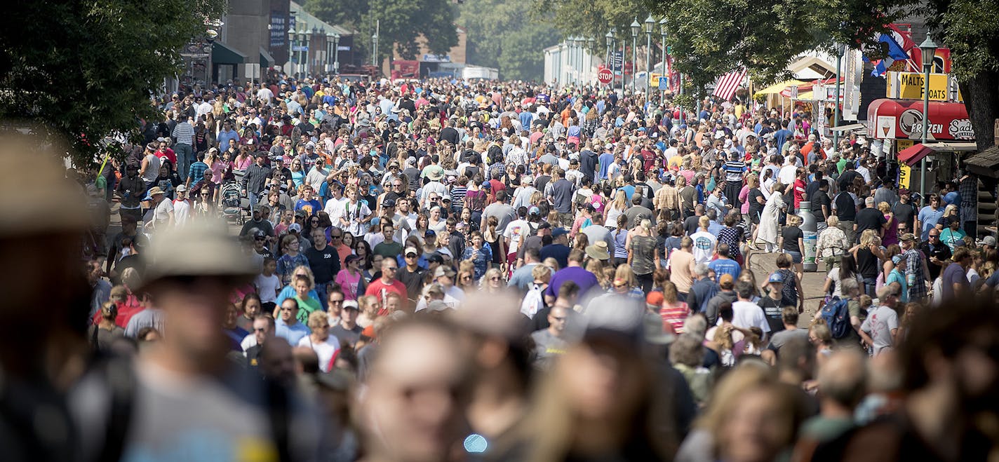 Crowds packed the streets Monday, the last day of the 2017 Minnesota State Fair.