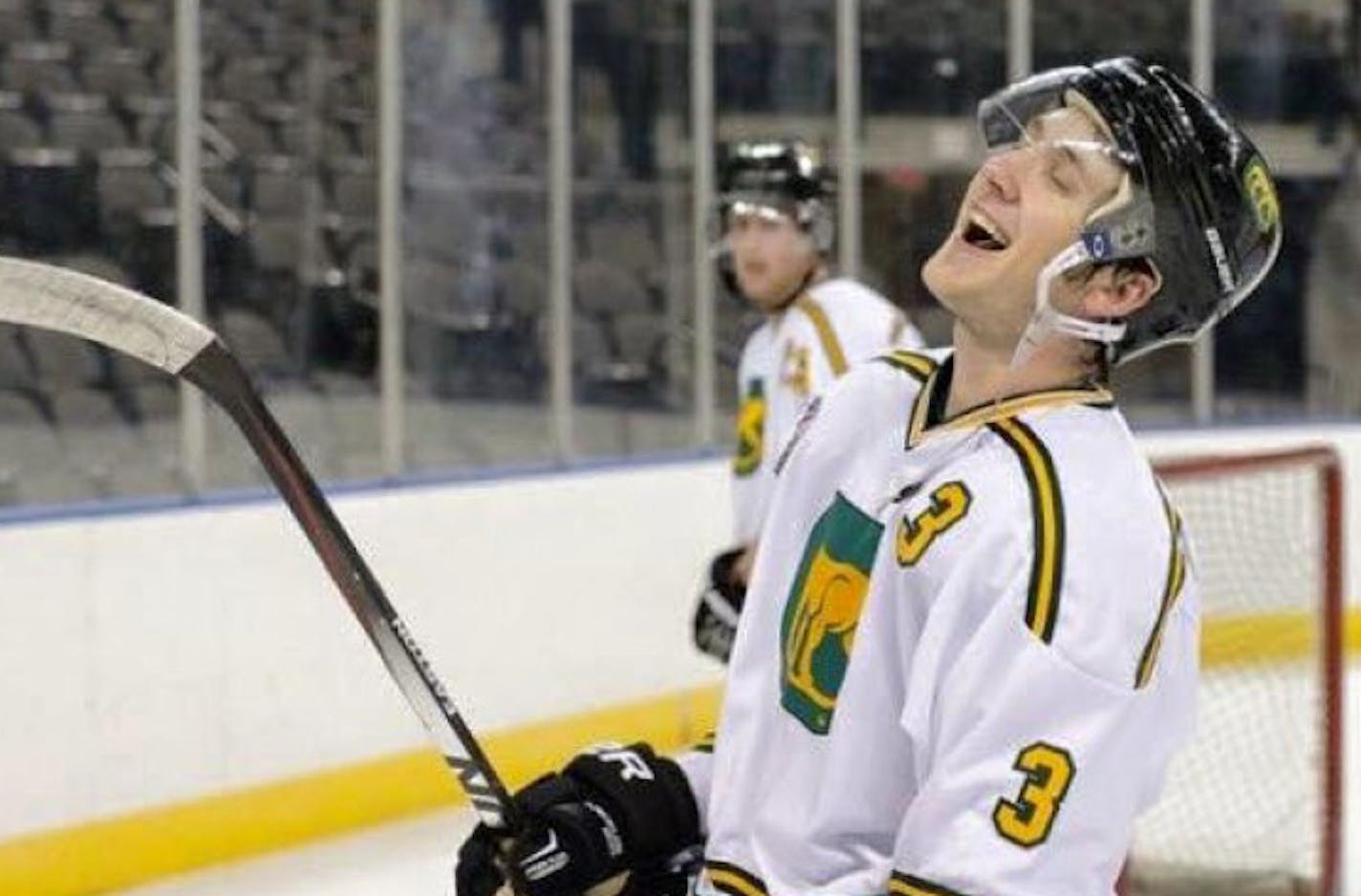 Matt Olson, who starred for Totino-Grace, was injured and is paralyzed after a fall during a junior game Sunday in suburban Chicago. credit: Chicago Cougars