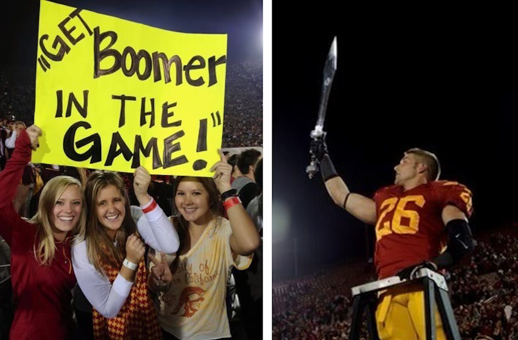 Boomer Roepke was an inspirational member of the Southern Cal football team.