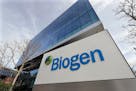 The Biogen Inc., headquarters, Wednesday, March 11, 2020, in Cambridge, Mass. A new Alzheimer's drug from Biogen brought in only $300,000 in sales dur