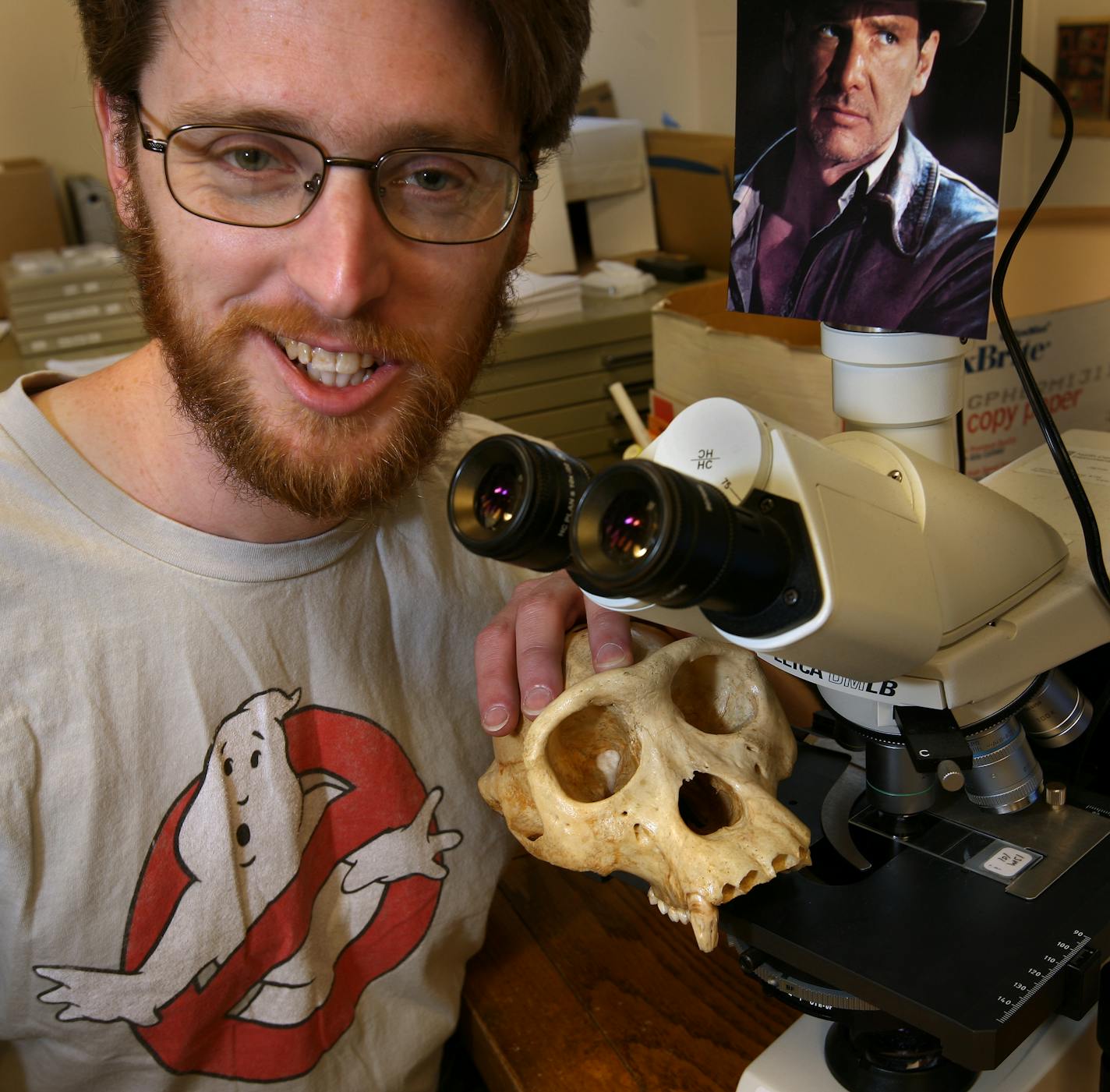 The new "Indiana Jones" movie inspired Rob Lusteck, an anthropology student working on his doctorate at the University of Minnesota.