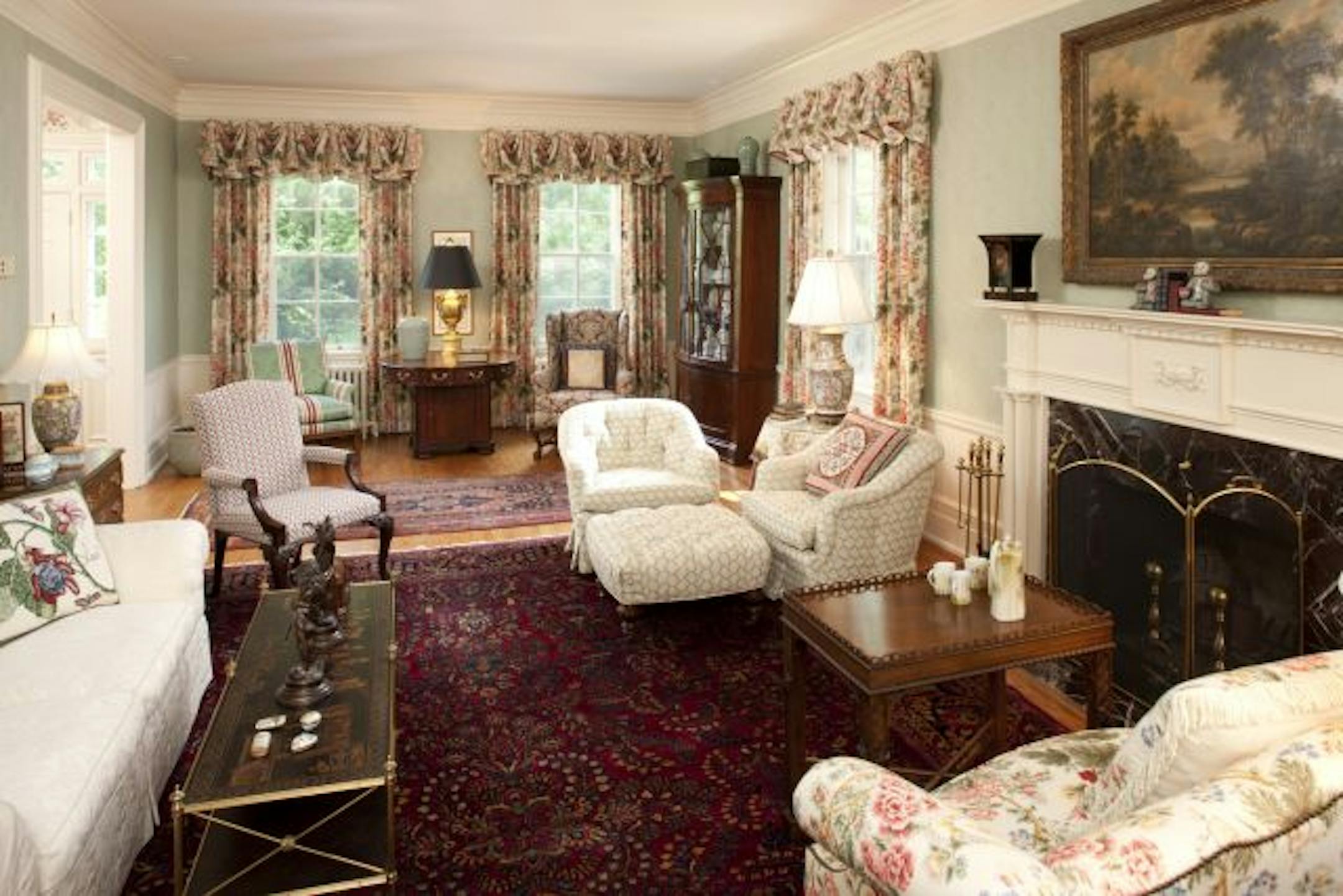 Living room of the historic Davern farmhouse in St. Paul.