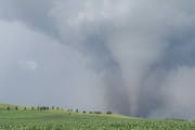 Modeling and Climatology Twitter page photo: A tornado was caught in action near Dalton, Minn., in Otter Tail County, Wednesday evening. There were no