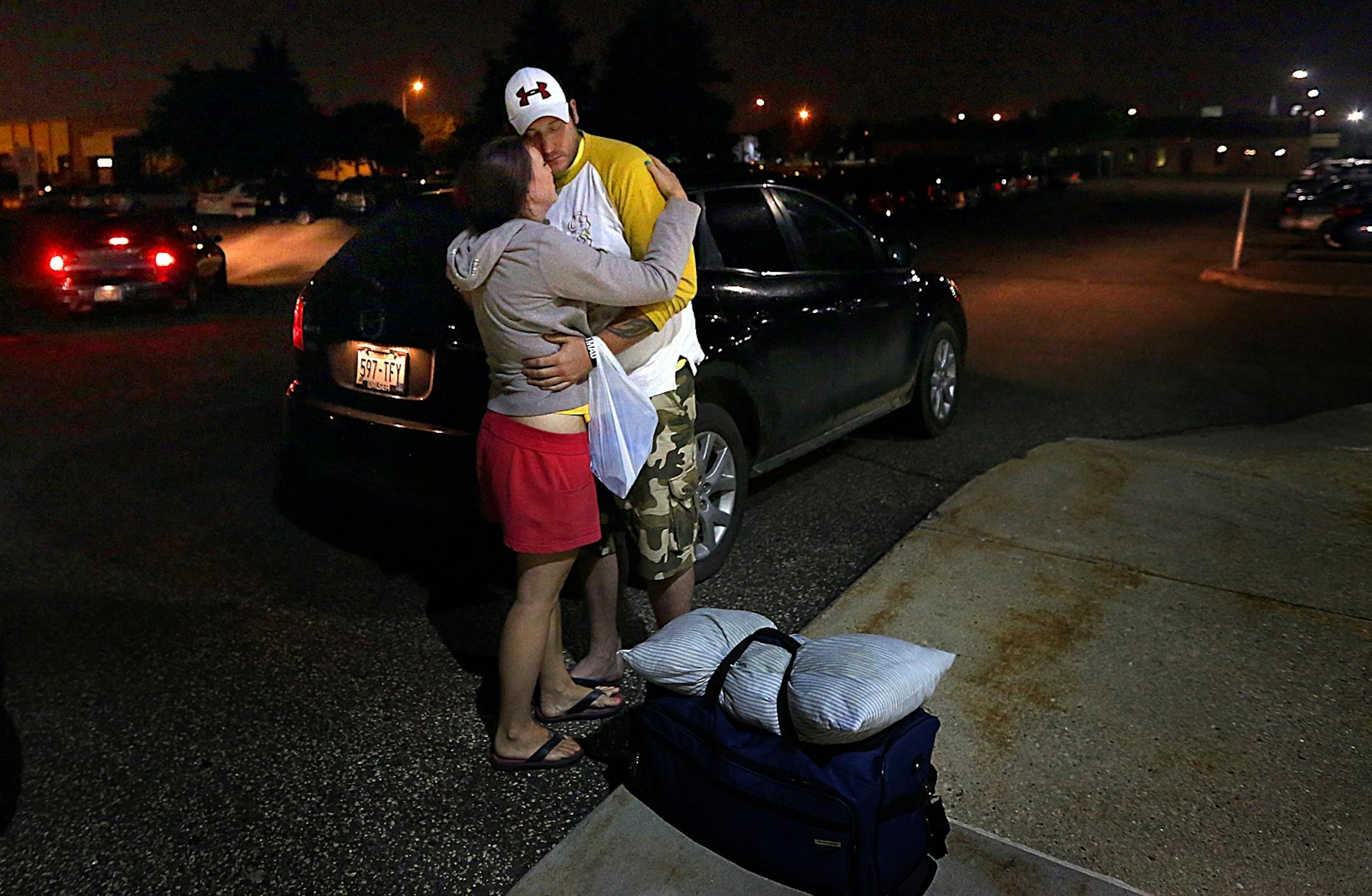 Tiffany drove Andrew 90 miles to the Amtrak station in St. Paul, where the couple said their goodbyes for another three-week separation. ] (JIM GEHRZ/STAR TRIBUNE) / September 26, 2013, Williston, ND &#x201a;&#xc4;&#xec; BACKGROUND INFORMATION- PHOTOS FOR USE IN FIRST PART OF NORTH DAKOTA OIL BOOM PROJECT: Andrew Klefstad, 28, is the general manager of an environmental company that cleans up frac gel-spills and scrubs sludge off trucks that serve the needs of the oil boom in the Bakken oil field