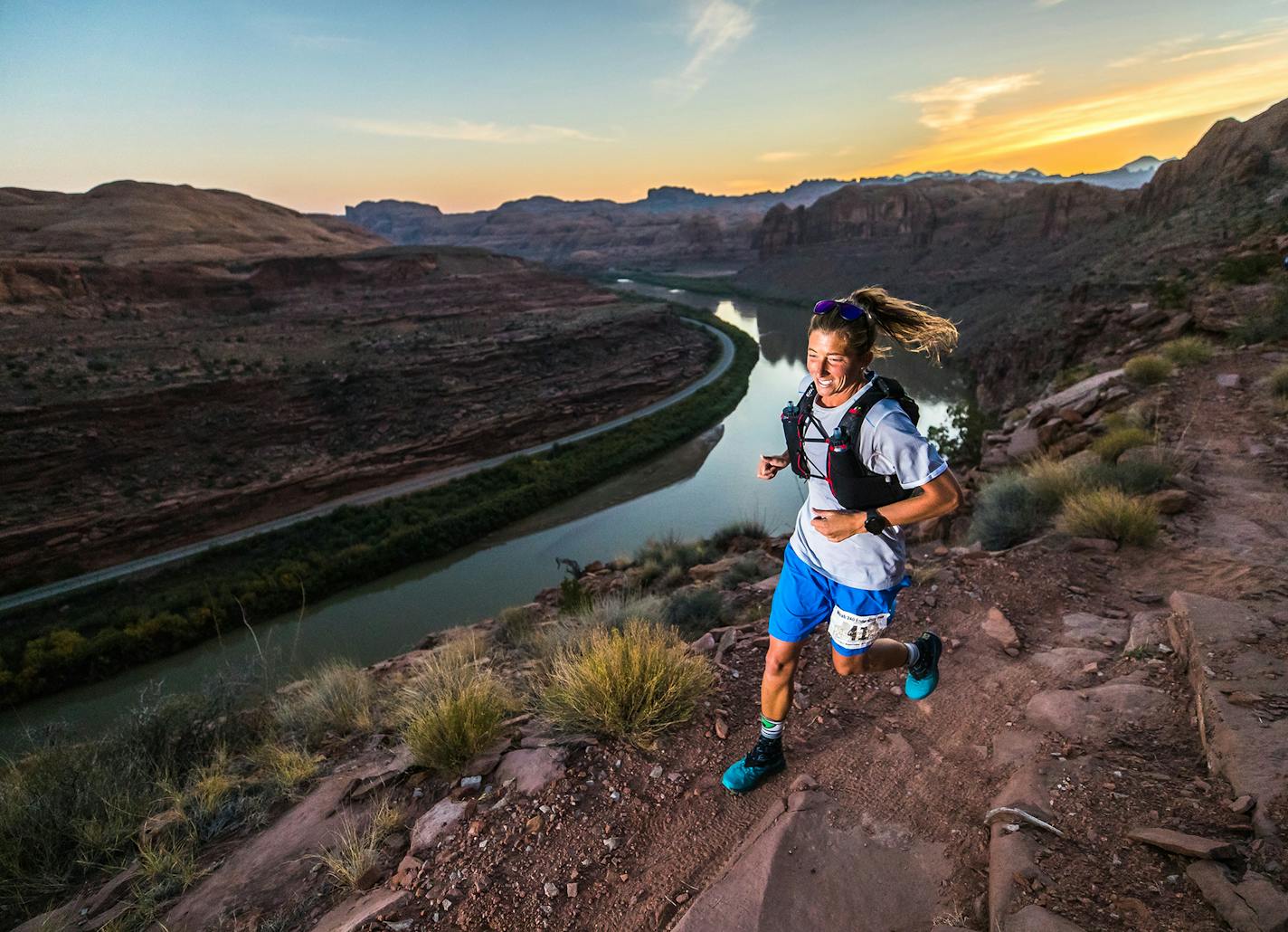 Courtney Dauwalter at the Moab 200