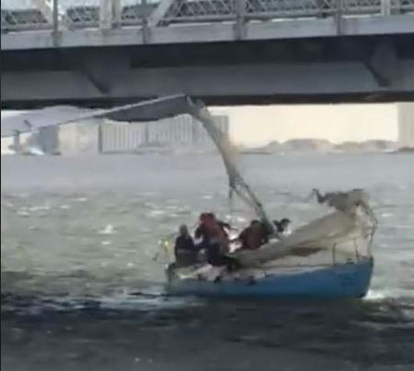 Scott Tompkins did all he could to avoid striking the lift bridge in Duluth.