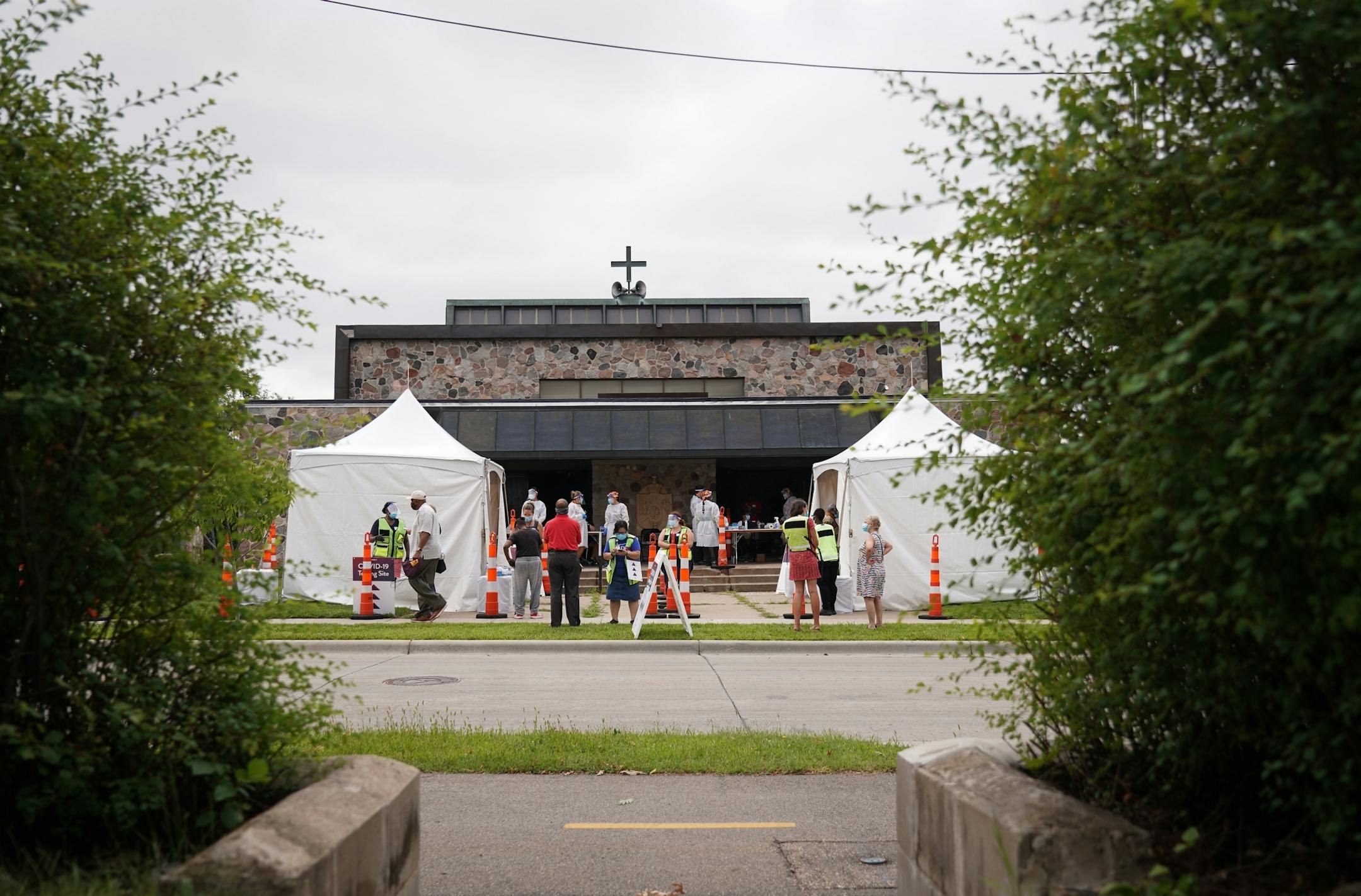 Free COVID-19 testing was open to everyone regardless of symptoms at a community testing event at New Salem Baptist Church in Minneapolis on Friday, August 28, 2020. No insurance or ID was required.