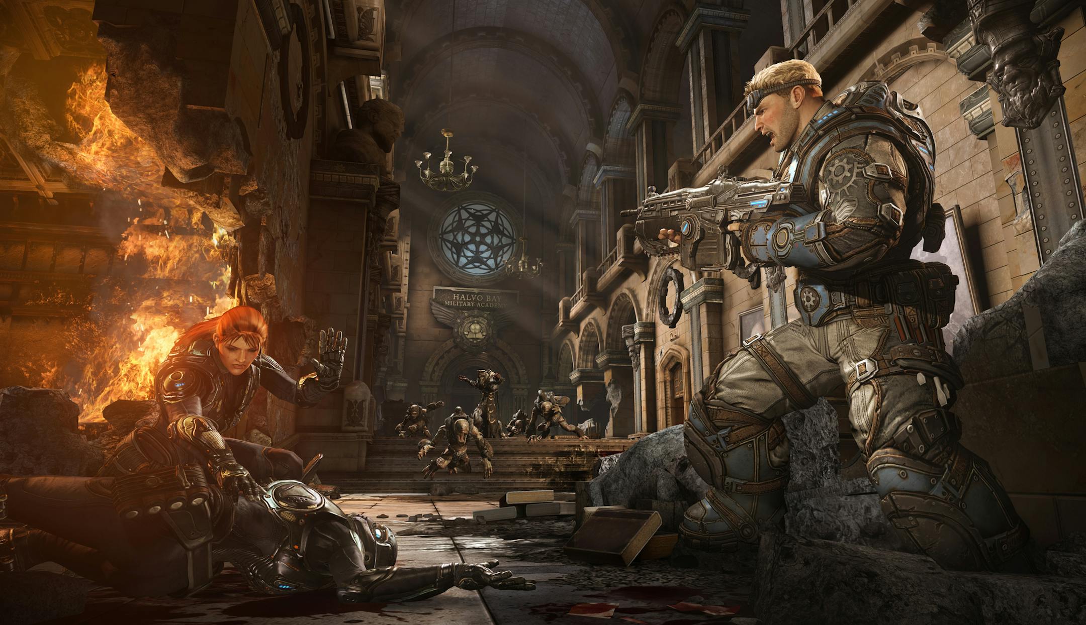 This video game image released by Microsoft shows a scene from "Gears of War: Judgment." (AP Photo/Microsoft) ORG XMIT: MIN2013041015412275