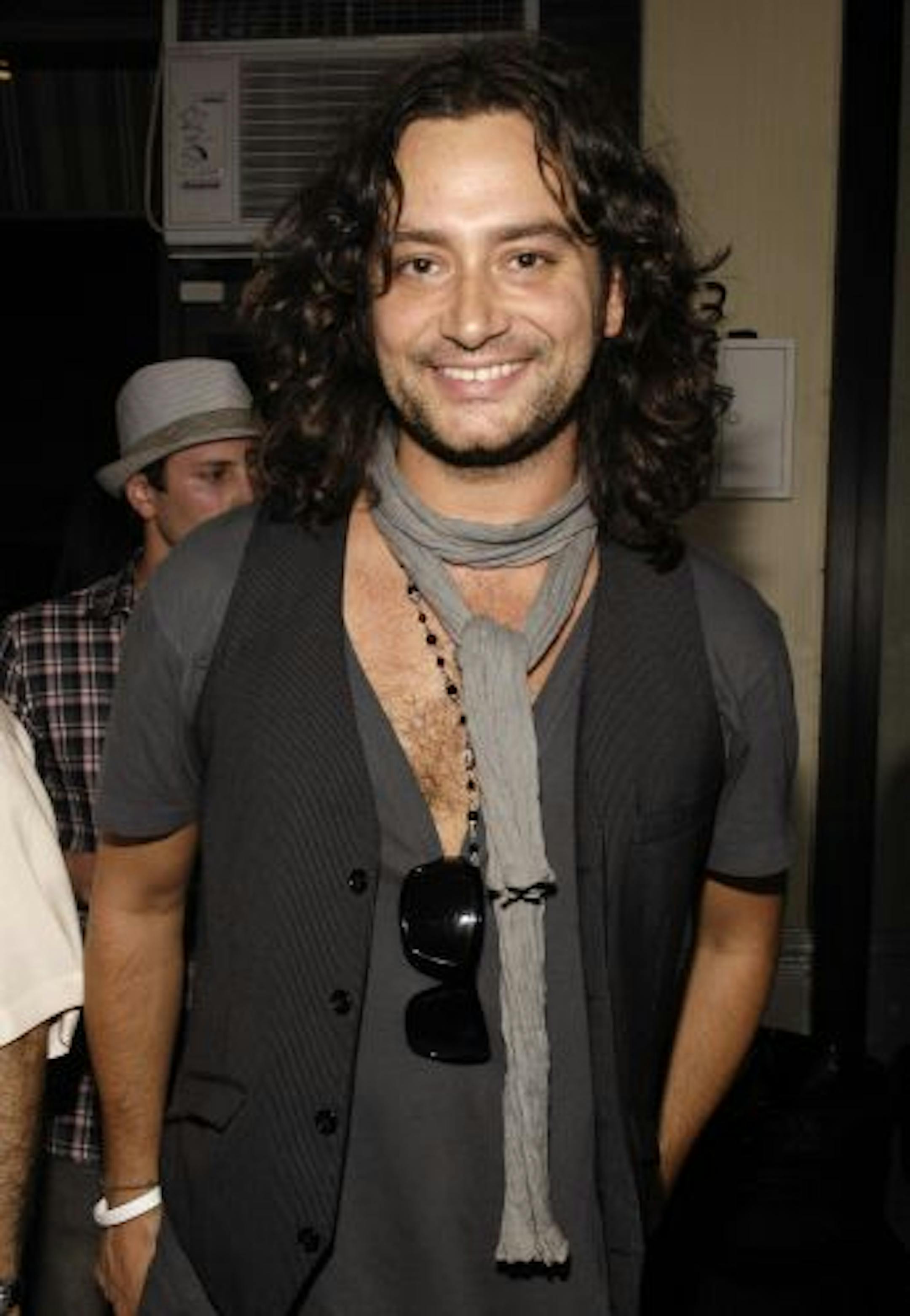 Singer Constantine Maroulis poses at the Steve Madden shoe store as Giant Step presents Swayze on the Lower East Side in New York City, August 18, 2008.